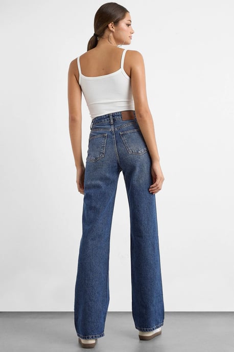 High Waist Straight Leg Jeans - Image 4