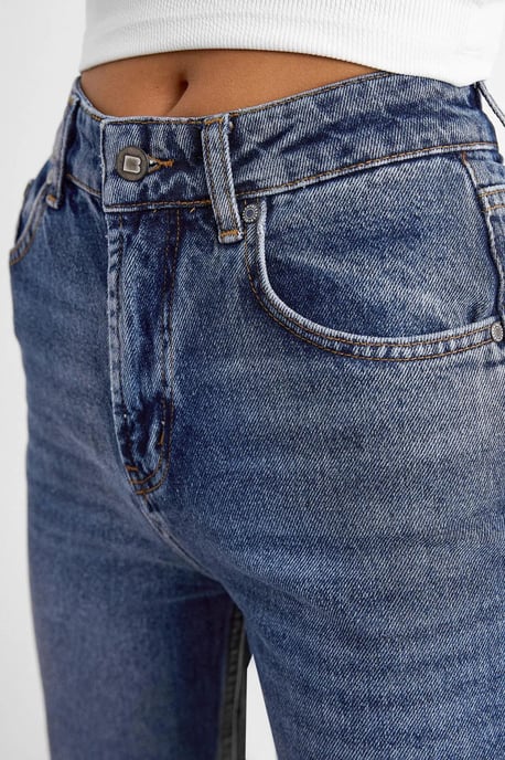 High Waist Straight Leg Jeans - Image 5