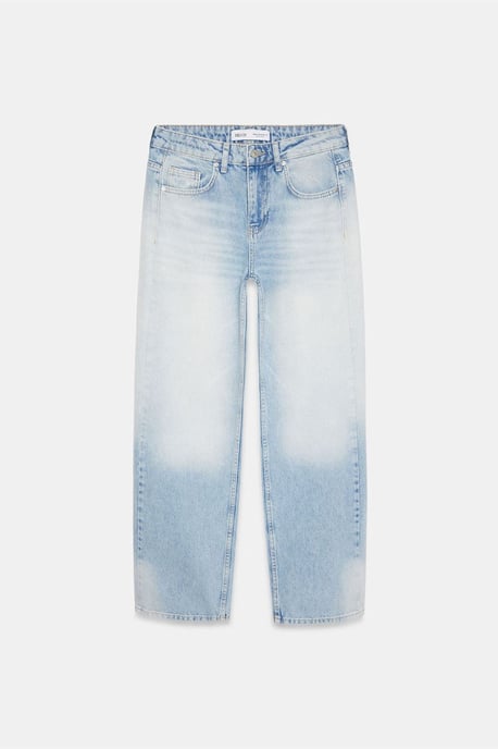 Låg midja raka denimjeans i bomull - Image 5
