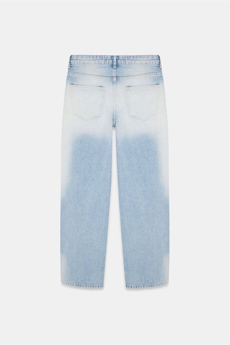 Låg midja raka denimjeans i bomull - Image 6
