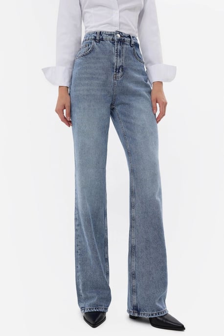 High-Waist Straight-Leg Denim Jeans - Image 5