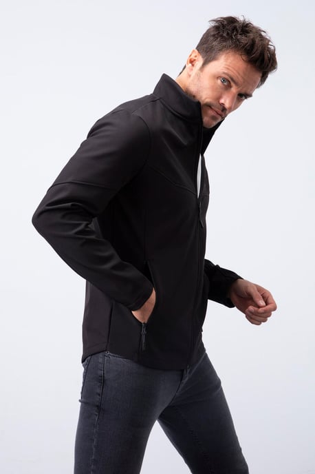 Heren Effen Scuba Zip-Front Jas - Image 5