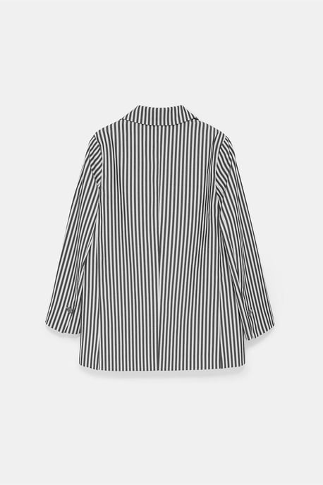 Randig Poplinblazer Jacka - Image 6