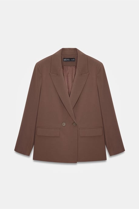 Oversized Lange Crepe Blazer Jas - Image 5