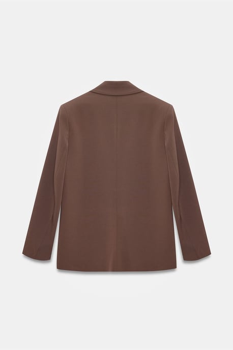 Oversized Lange Crepe Blazer Jas - Image 6