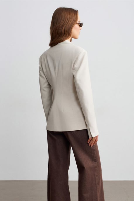 Women's Crepe Blazer Jacket - Image 2