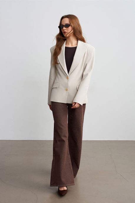 Women's Crepe Blazer Jacket - Image 3