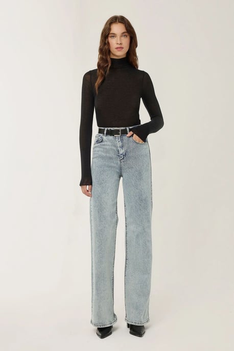 High Waist Wide Leg Jeans - Image 1