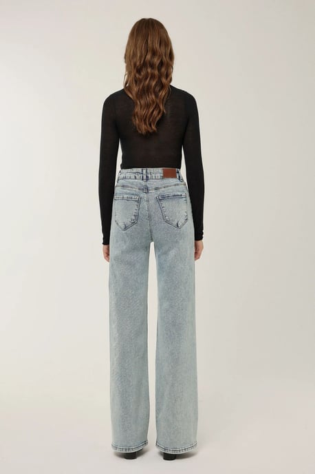 High Waist Wide Leg Jeans - Image 4