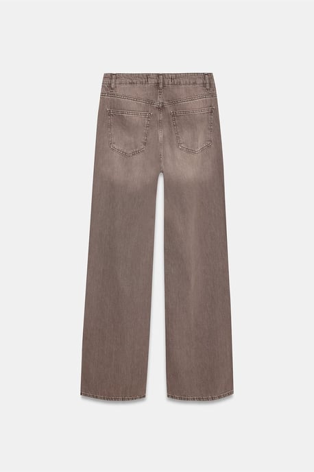 High-Waist Wide-Leg Cotton Denim Jeans - Image 6