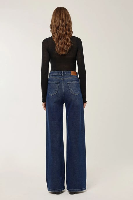 High Waist Wide Leg Jeans - Image 4