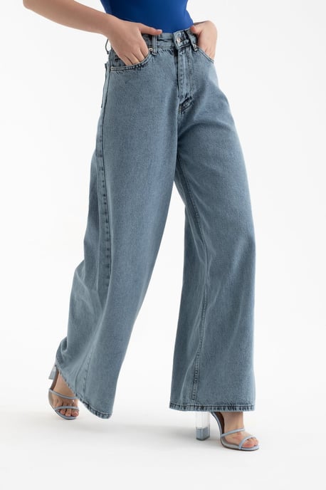 High Waist Wide Leg Jeans - Image 4