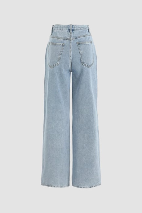 Destroyed Wide Leg Jeans - Image 2