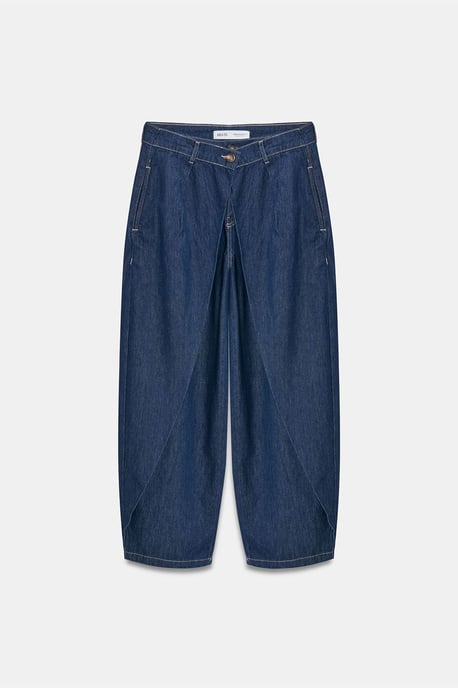 High-waist Wide-leg Denim Jeans - Image 5
