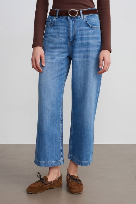 Högmidjade vida jeans - Image 3