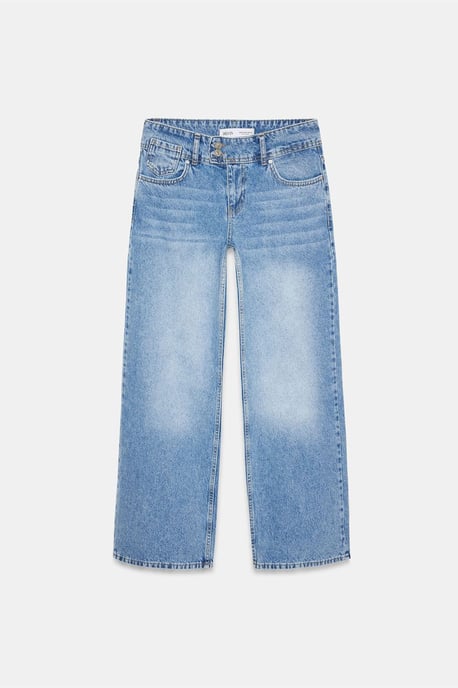 High-Waist Wide-Leg Cotton Jeans - Image 5