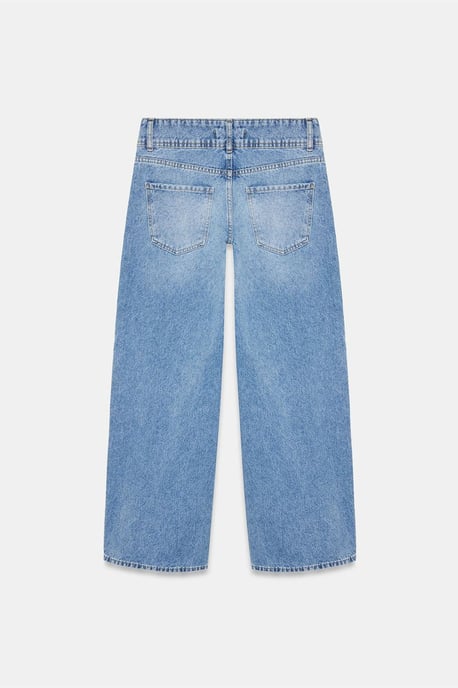 High-Waist Wide-Leg Cotton Jeans - Image 6