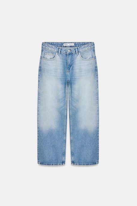 Lågmidjade vida caprijeans - Image 5