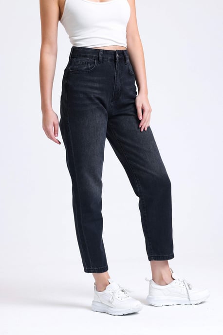 High Waist Mom-fit Jeans - Image 2