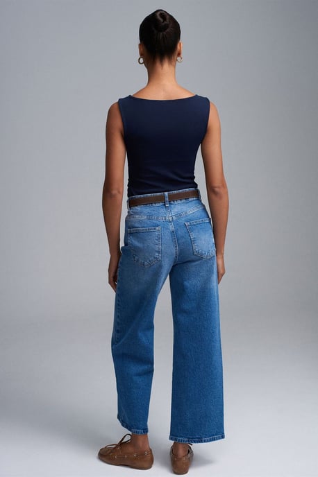 Hoge Taille Wijde Jeans - Image 2