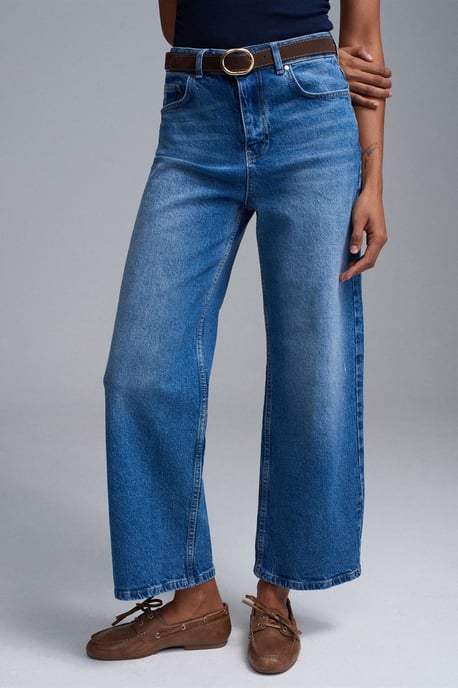 Hoge Taille Wijde Jeans - Image 4