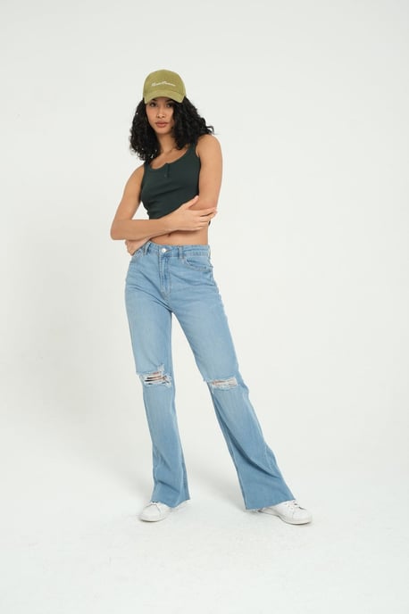 High Waist Wide Leg Jeans - Image 2
