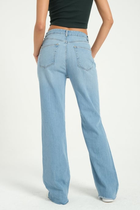 High Waist Wide Leg Jeans - Image 4