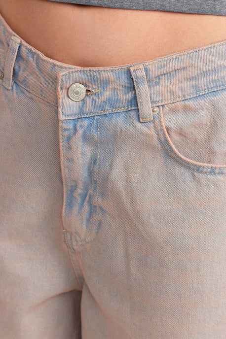Högmidjade vida jeans i bomull - Image 4