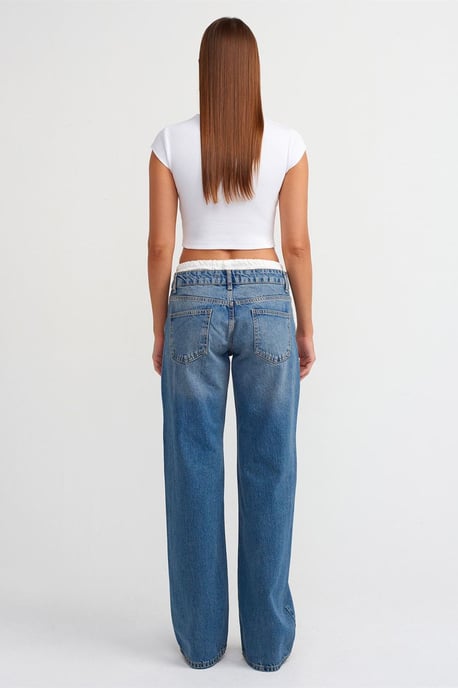 Dames Mid-Waist Rechtvallende Jeans - Image 2