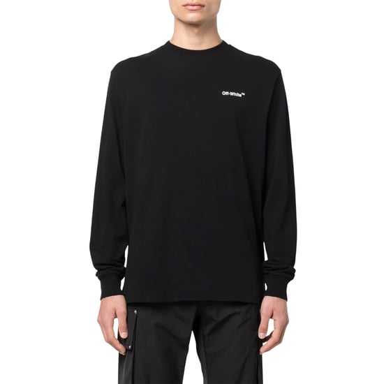 Off-White Heren-T-shirt met lange mouwen (Zwart/roze) - Image 3