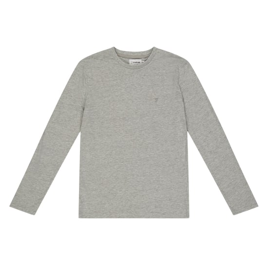 Farah Geborduurd Danny Logo T-shirt met lange mouwen voor kinderen/Kinderen (Grijs) - Image 1