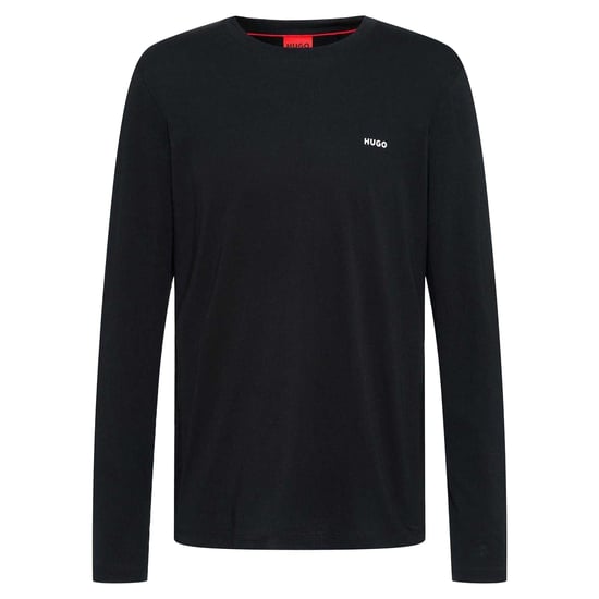 Hugo Heren Derol Katoen T-shirt met lange mouwen (Zwart) - Image 2