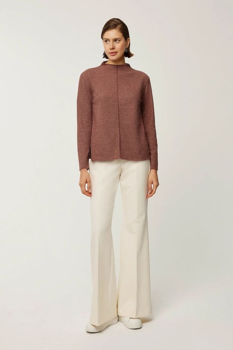 Half Turtleneck Knitted Top - Image 2