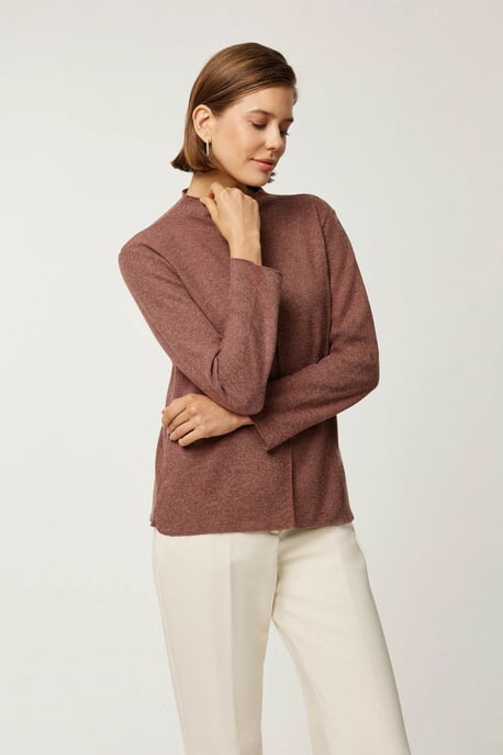 Half Turtleneck Knitted Top - Image 3