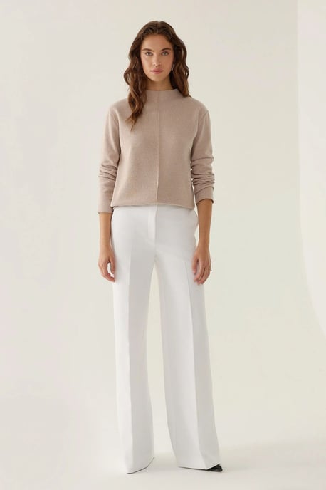 Half Turtleneck Knitted Top - Image 1