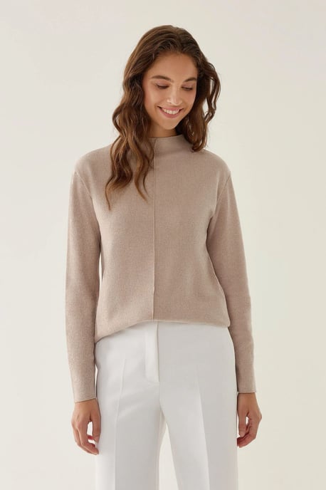 Half Turtleneck Knitted Top - Image 2