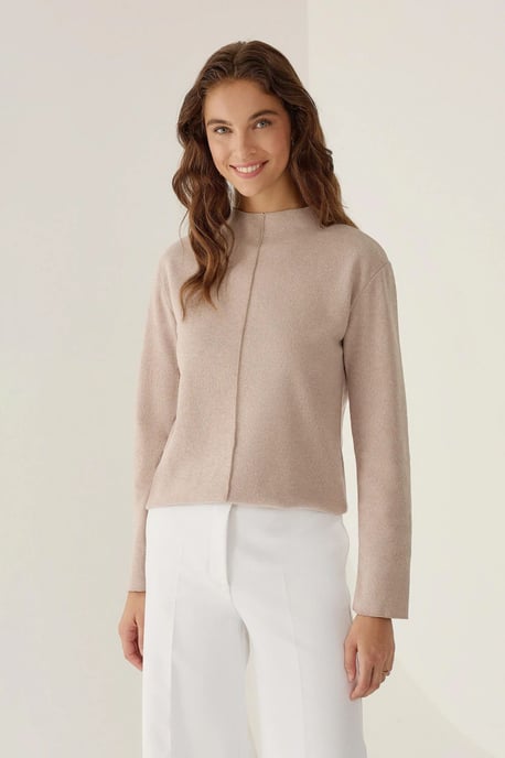 Half Turtleneck Knitted Top - Image 3