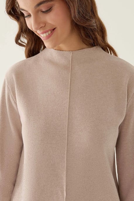 Half Turtleneck Knitted Top - Image 4