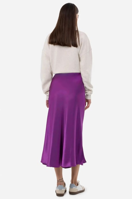High-Waist Satin Midi Skirt - Image 5