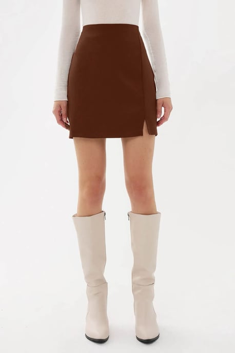 Hoge Taille Rok met Zijsplit - Image 4