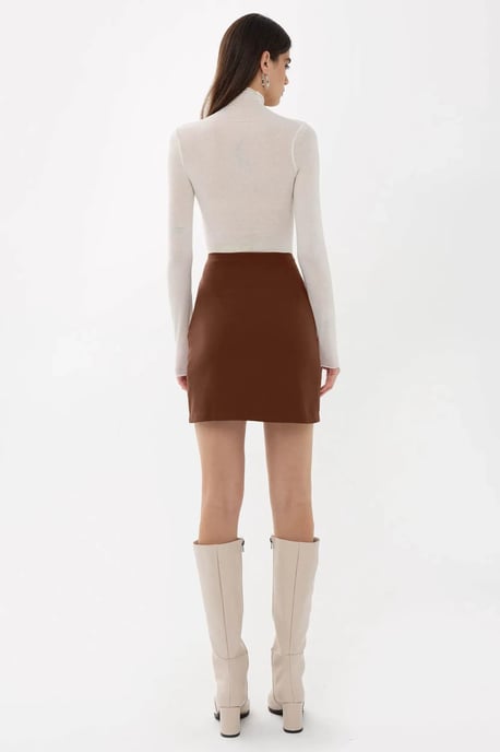 Hoge Taille Rok met Zijsplit - Image 6