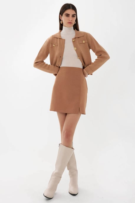 Hoge Taille Rok met Zijsplit - Image 2