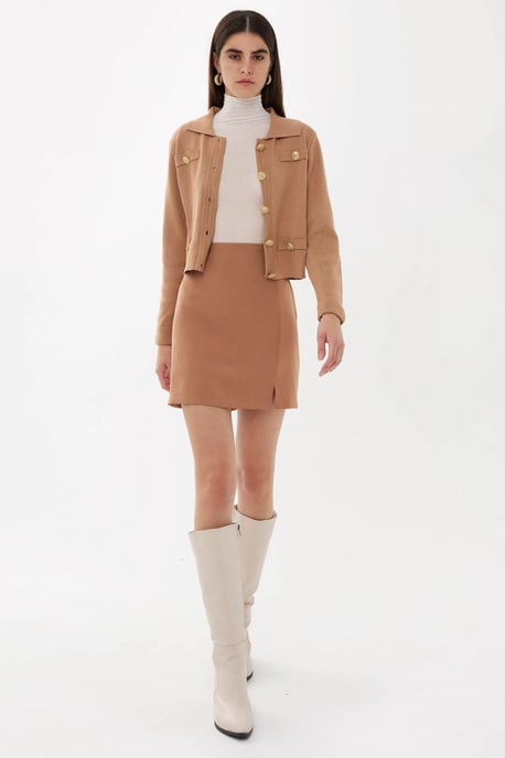 Hoge Taille Rok met Zijsplit - Image 4