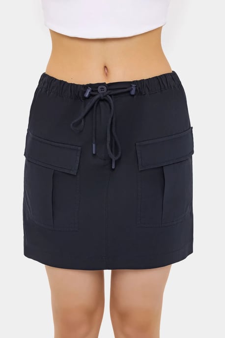 Cotton Low-Rise Cargo Skirt - Image 3