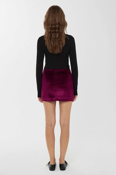 Velvet Super Mini Rok - Image 6