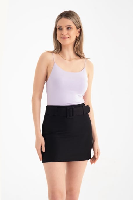 Spaghetti Strap Basic Cropped Cami Top - Image 3