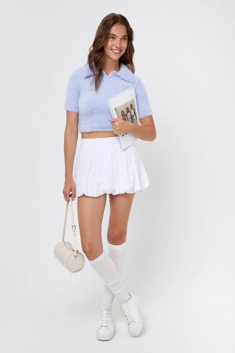 Pikékrage Stickad Crop Top - Image 3