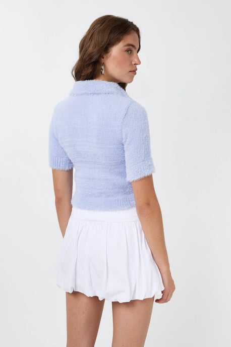 Pikékrage Stickad Crop Top - Image 5