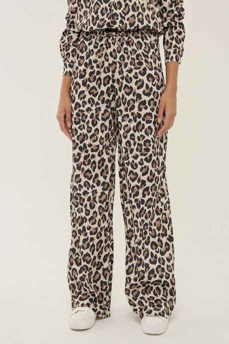 Leopard Print Straight Leg Pants - Image 2