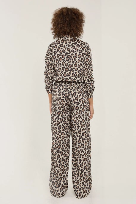 Leopard Print Straight Leg Pants - Image 4